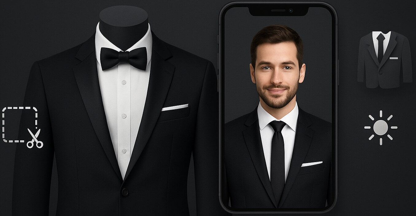 Formal Men Photo Suit App – Business Suit Photo Editor Interface